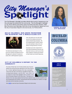 The City Manager’s Spotlight provides details about what is happening... City and stays connected with the community.  The City...