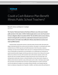 Could a Cash Balance Plan Benefit Illinois Public School Teachers?