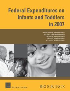Federal Expenditures on Infants and Toddlers in 2007