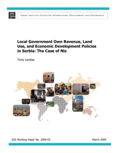 Local Government Own Revenue, Land Use, and Economic Development Policies