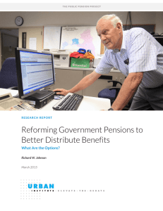 Reforming Government Pensions to Better Distribute Benefits  What Are the Options?