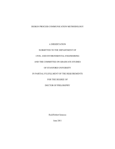 DESIGN PROCESS COMMUNICATION METHODOLOGY A DISSERTATION SUBMITTED TO THE DEPARTMENT OF