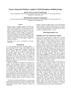 Process Integration Platform: Applied to Multi-Disciplinary Building Design