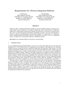 Requirements for a Process Integration Platform