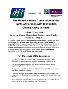 The United Nations Convention on the Rights of Persons with Disabilities: