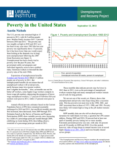 Poverty in the United States  Austin Nichols September 12, 2012