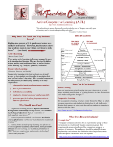 Active/Cooperative Learning (ACL)