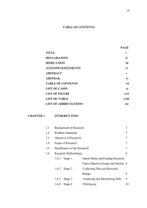 PAGE TABLE OF CONTENTS TITLE
