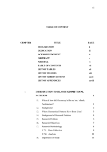 vii  TABLE OF CONTENT CHAPTER TITLE