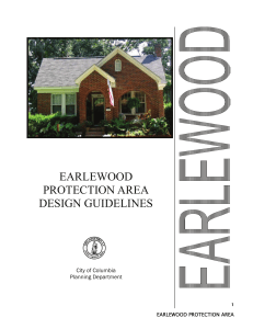 EARLEWOOD PROTECTION AREA DESIGN GUIDELINES