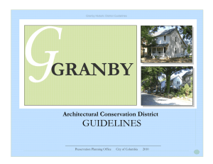 GRANBY GUIDELINES Architectural Conservation District