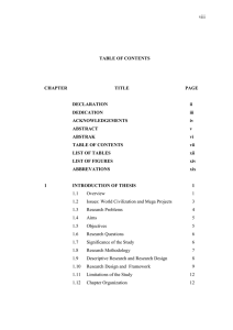 viii  TABLE OF CONTENTS CHAPTER