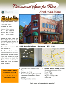 Commercial Space for Rent North Main Plaza