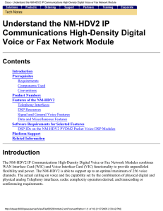 Understand the NM-HDV2 IP Communications High-Density Digital Voice or Fax Network Module Contents