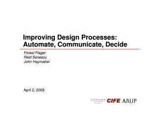 Improving Design Processes: