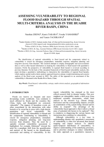 ASSESSING VULNERABILITY TO REGIONAL FLOOD HAZARD THROUGH SPATIAL RIVER BASIN, CHINA