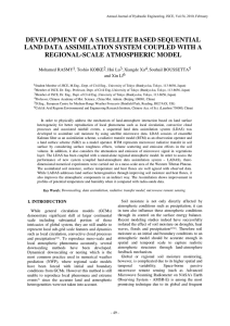 DEVELOPMENT OF A SATELLITE BASED SEQUENTIAL REGIONAL-SCALE ATMOSPHERIC MODEL