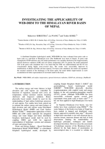 INVESTIGATING THE APPLICABILITY OF WEB-DHM TO THE HIMALAYAN RIVER BASIN OF NEPAL