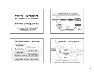 Water Treatment Systems and Equipment         The Water Approach