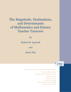 The Magnitude, Destinations, and Determinants of Mathematics and Science Teacher Turnover