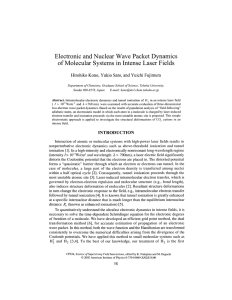 Electronic and Nuclear Wave Packet Dynamics