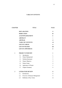 vii TABLE OF CONTENTS CHAPTER