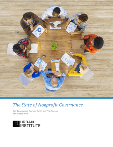 The State of Nonprofit Governance  A B