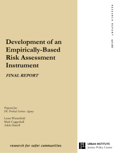 Development of an Empirically-Based Risk Assessment Instrument