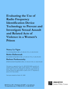 Evaluating the Use of Radio Frequency Identification Device Technology to Prevent and