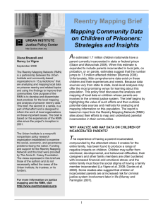 Reentry Mapping Brief  Mapping Community Data on Children of Prisoners: