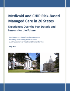 Medicaid and CHIP Risk-Based Managed Care in 20 States