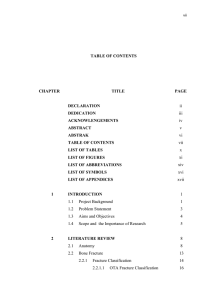 TABLE OF CONTENTS CHAPTER TITLE PAGE DECLARATION