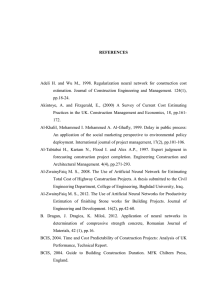 Adeli  H.  and  Wu  M., ... estimation.  Journal  of  Construction  Engineering ... REFERENCES