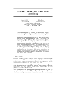Machine Learning for Video-Based Rendering Abstract