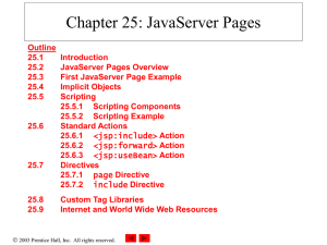 Chapter 25: JavaServer Pages