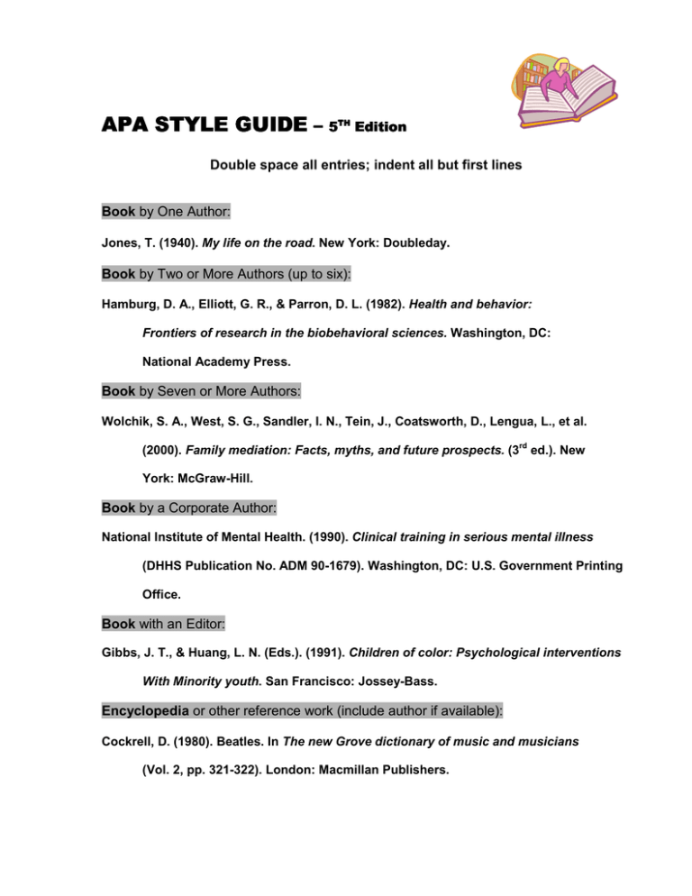 apa style guide dissertations