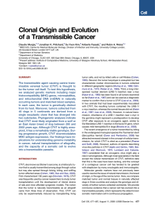 Clonal Origin and Evolution of a Transmissible Cancer Murgia, Jonathan K. Pritchard,