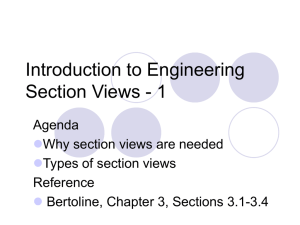 Introduction to Engineering Section Views - 1