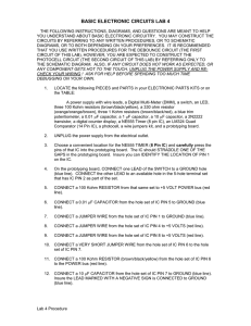 BASIC ELECTRONIC CIRCUITS LAB 4