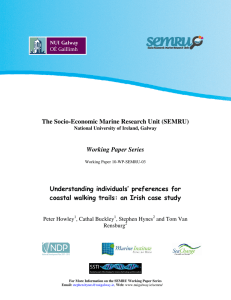 10-WP-SEMRU-03 For More Information on the SEMRU Working Paper Series Email: