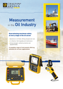 Measurement Oil Industry  in the