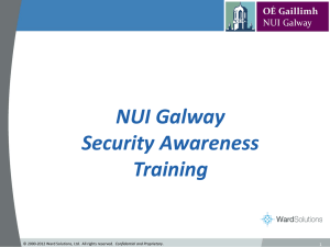 NUI Galway Security Awareness Training 1