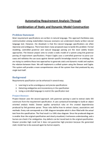 Automating Requirement Analysis Through Combination of Static and Dynamic Model Construction