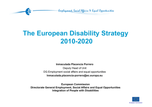 The European Disability Strategy 2010-2020