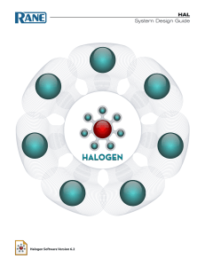 HAL System Design Guide Halogen Software Version 6.2