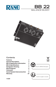 BB 22 BALANCE BUDDY Contents