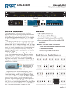 MONGOOSE Network Audio Router