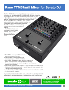 Rane TTM57 II Mixer for Serato DJ mk