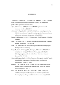 Alatawi, F. M., Dwivedi, Y. K., Williams, M. D., &amp;... model for Examining Knowledge Management System (KMS) Adoption in REFERENCES