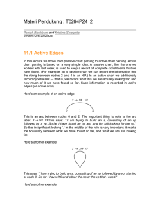 Materi Pendukung : T0264P24_2  11.1 Active Edges